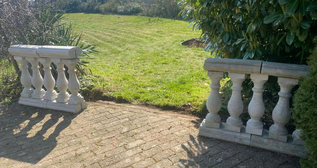 Betonnen balustrades- Italiaanse stijl -  los opbouwbaar, Ophalen, Zo goed als nieuw