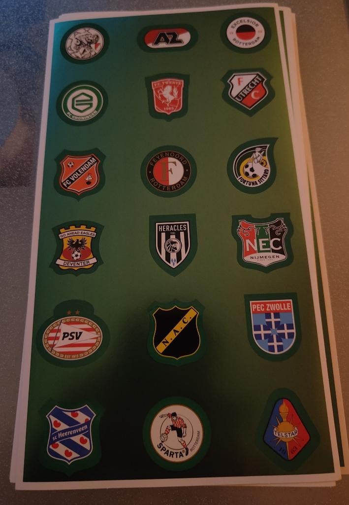 Stickervel verschillende voetbalclubs plus voetbalplaatjes, Verzamelen, Plus, Ophalen of Verzenden