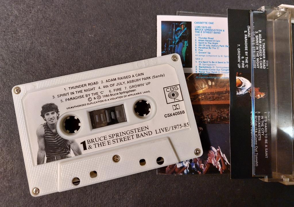 Bruce Springsteen CASSETTE Indonesie Live 1975-1985, Cd's en Dvd's, Cassettebandjes, Gebruikt, Verzenden, 1 bandje, Voorbespeeld