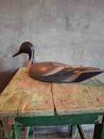 Oude beschilderde houten eend, Antiek en Kunst, Ophalen of Verzenden