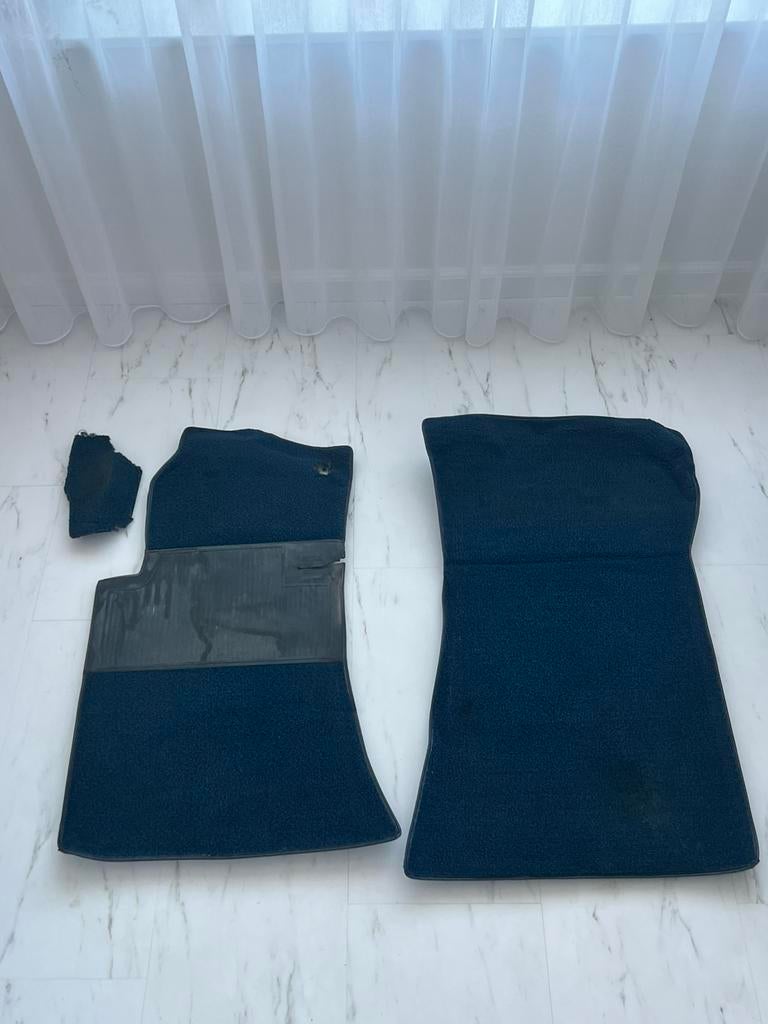 = Originele mattenset Mercedes W116 blauw =, Auto-onderdelen, Interieur en Bekleding, Mercedes-Benz, Gebruikt, Ophalen