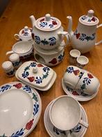 Boerenbont ontbijtsetje, Ophalen, Zo goed als nieuw, Aardewerk, Boerenbont