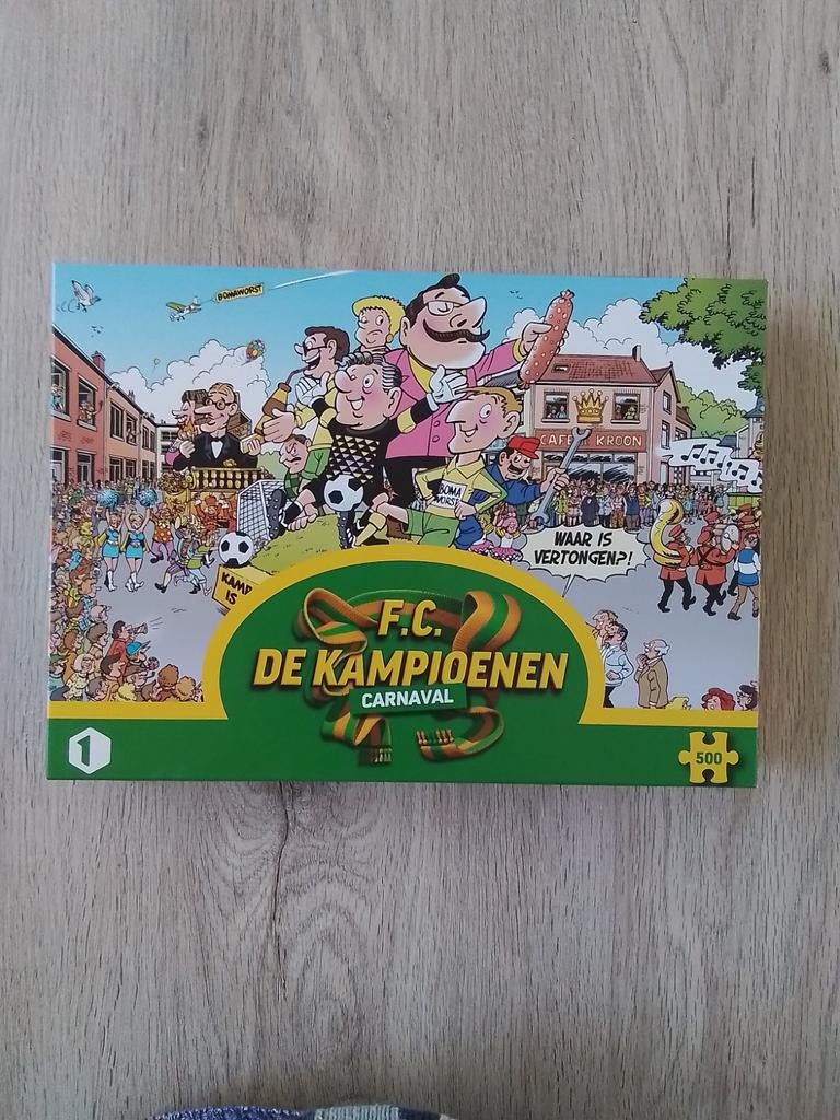 FC De Kampioenen Puzzels - Jan van Haasteren.9, Ophalen of Verzenden, 500 t/m 1500 stukjes, Gebruikt, Legpuzzel