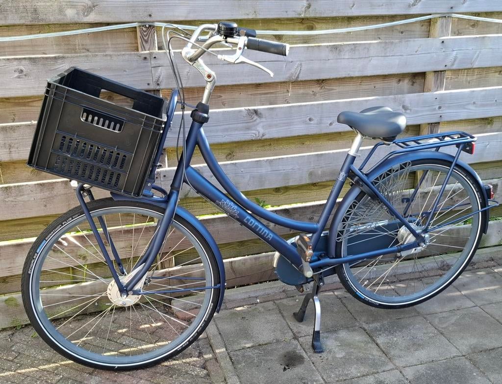 Blauwe Cortina roots/u4 Family transport fiets!, Fietsen en Brommers, Fietsen | Dames | Damesfietsen, 47 tot 50 cm, Ophalen, Gebruikt