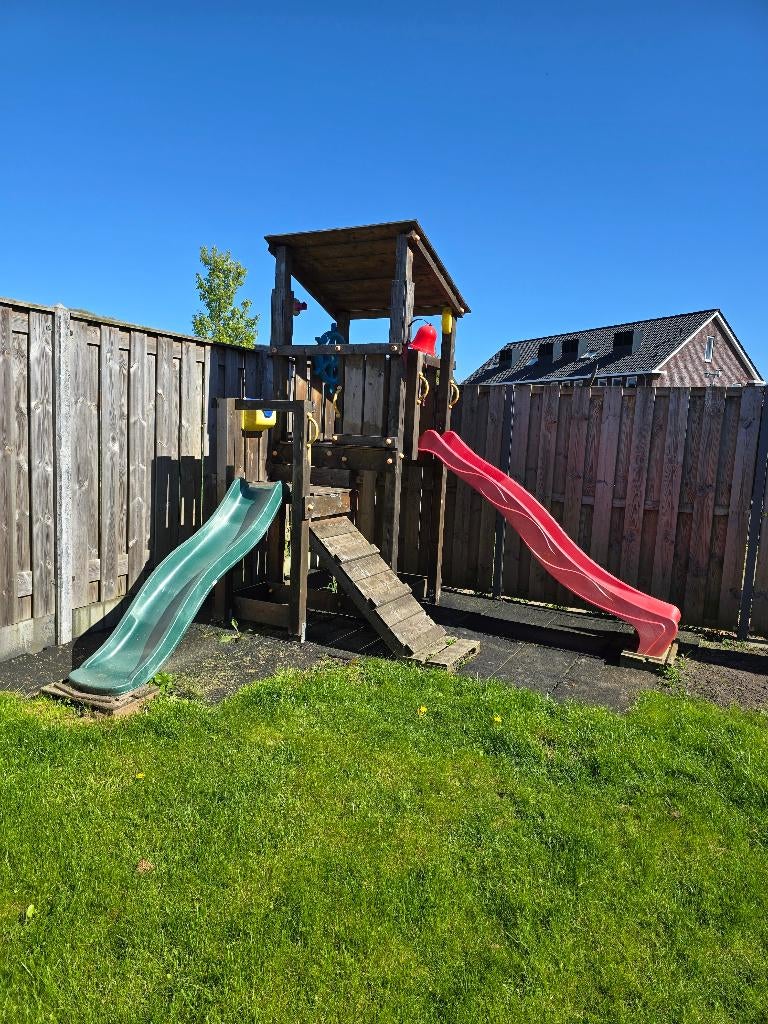 Speeltoestel incl accessories en rubberen tegels, Kinderen en Baby's, Ophalen, Gebruikt, Overige typen, Aanbouwonderdeel