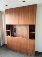 Maatwerk TV-meubel van walnoot fineer, Ophalen, 200 cm of meer, 150 tot 200 cm, Zo goed als nieuw