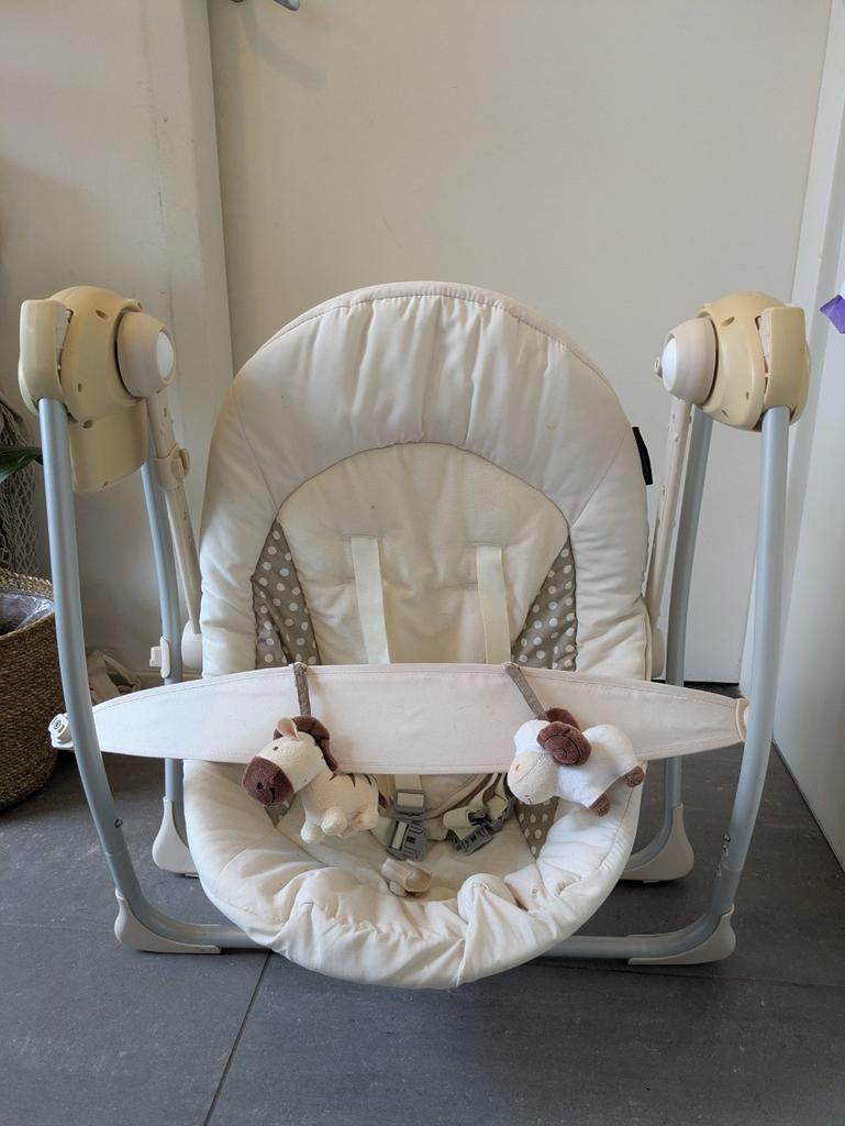 Elektrische schommelstoel baby / babyschommel  /wipstoel, Ophalen of Verzenden, Gebruikt, Overige typen, Gordel(s)
