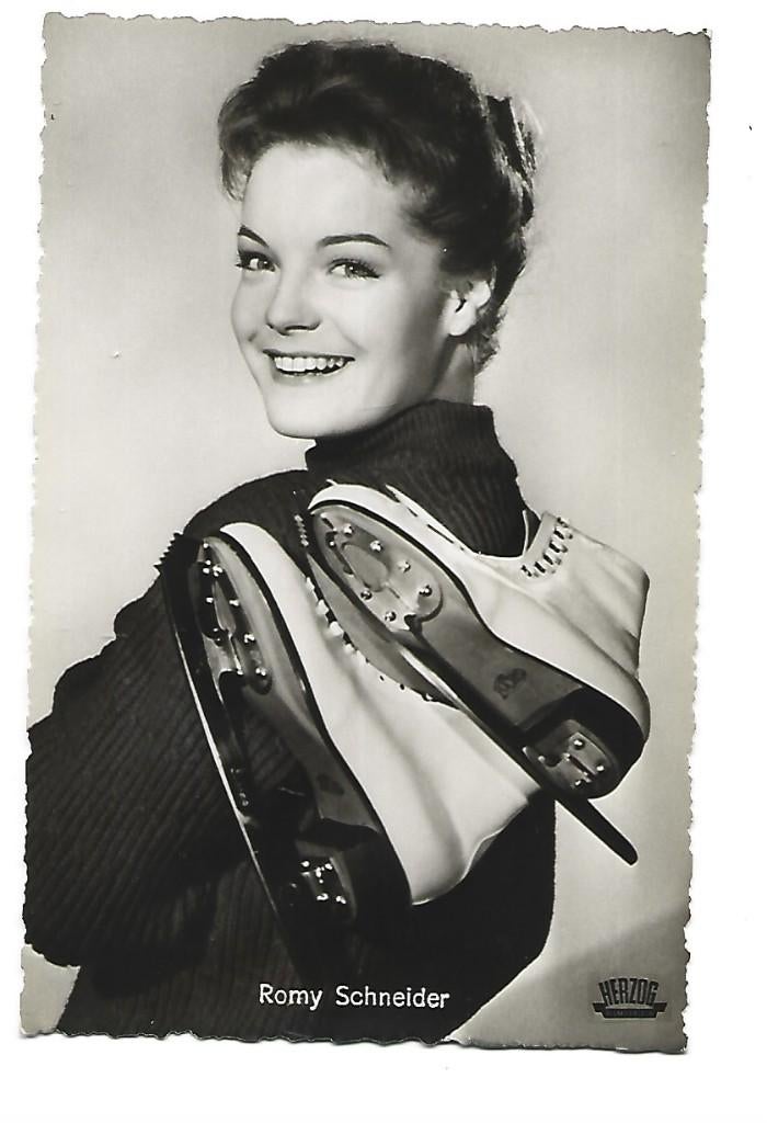 Romy Schneider, Verzamelen, Ansichtkaarten | Themakaarten, Verzenden, 1960 tot 1980, Ongelopen, Sterren en Beroemdheden
