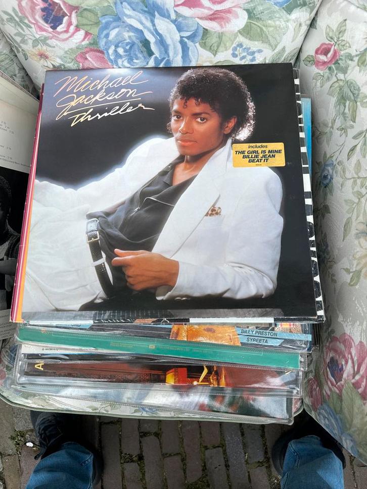 Michael Jackson - Thriller LP (Vinyl), Cd's en Dvd's, Vinyl | Pop, Gebruikt, 12 inch, Ophalen of Verzenden