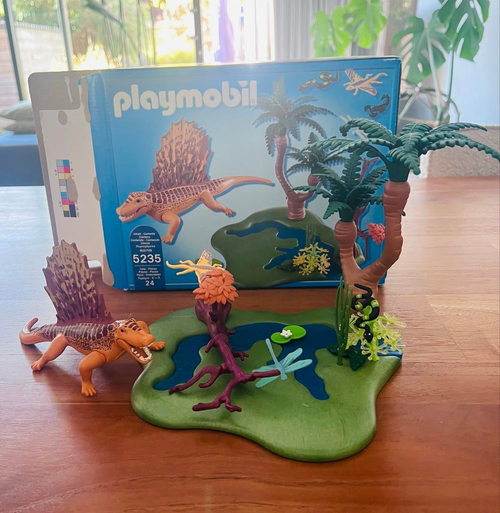 Playmobil Dinosaurus Dimetrodon 5235 met doos, Ophalen of Verzenden, Zo goed als nieuw, Complete set
