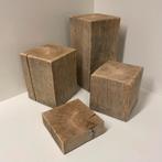 Handgemaakte winddroog eiken sokkels / zuilen – 15x15 cm, Ophalen of Verzenden, Nieuw