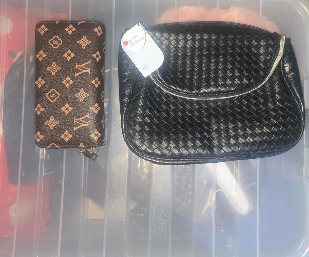 toilet tasje + portomonee, Ophalen, Nieuw, Zwart, Dame