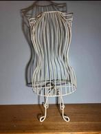 Vintage cremewit metalen paspop buste.345, Ophalen, Overige typen