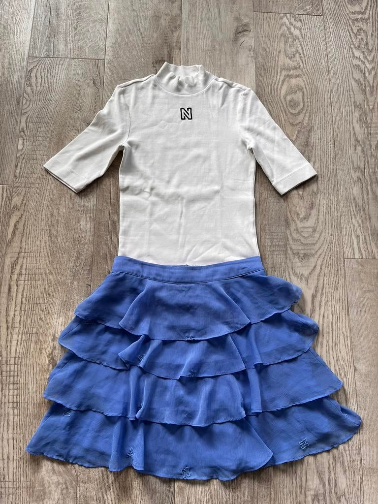 Nikkie setje maat 36 ZGAN, Blauw, Ophalen of Verzenden, Zo goed als nieuw, Maat 36 (S)