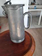 Mooie antieke tinnen schenkkan met gravures, Antiek en Kunst, Ophalen of Verzenden