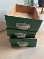 Vintage houten laatjes / grepen, Ophalen, Zo goed als nieuw, 50 tot 100 cm, Minder dan 50 cm