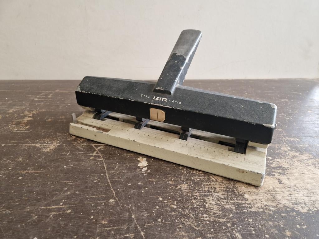 Vintage Leitz Perforator 5114 - Akto, Ophalen of Verzenden, Gebruikt
