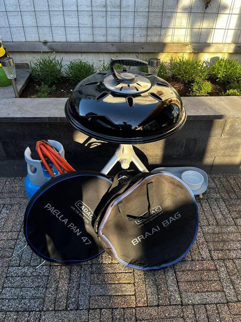 Cadac braai bag skottelbraai met paella pan, Ophalen, Zo goed als nieuw