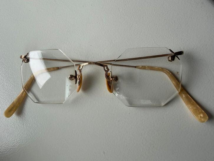 Vintage Brilletje 1/10 12K GF Gold Filled Montuur, Sieraden, Tassen en Uiterlijk, Zonnebrillen en Brillen | Dames, Gebruikt, Bril