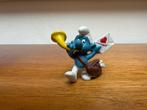 Postbode Smurf met liefdesbrief – donkerbruine tas, Verzamelen, Ophalen of Verzenden, Gebruikt, Overige Smurfen, Poppetje, Figuurtje of Knuffel
