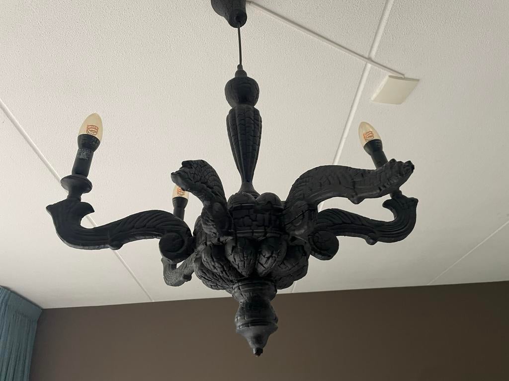 Moooi Smoke Chandelier by Maarten Baas, Ophalen, Gebruikt, Hout