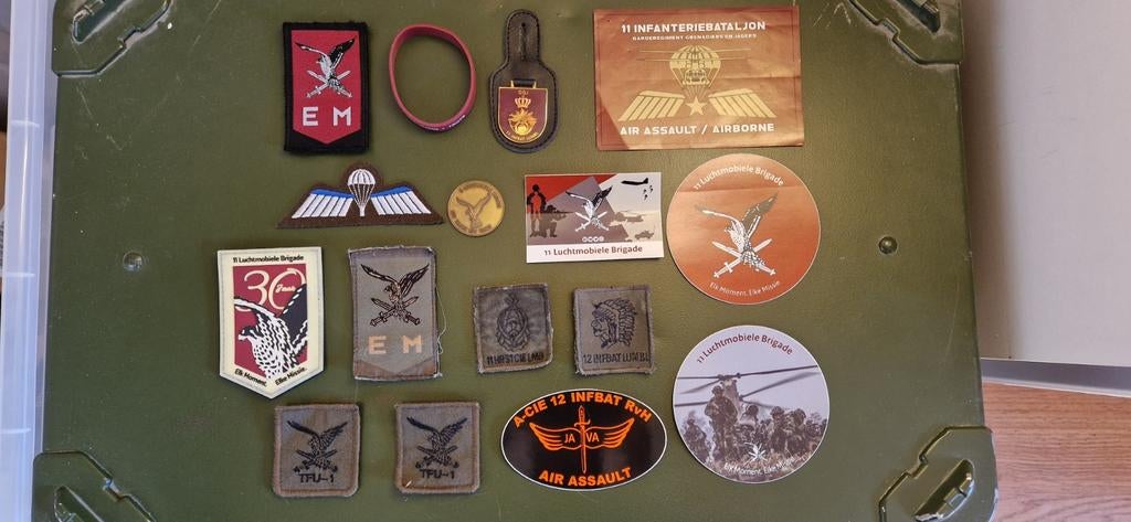 Lot luchtmobiele brigade, Ophalen of Verzenden, Landmacht, Nederland, Embleem of Badge