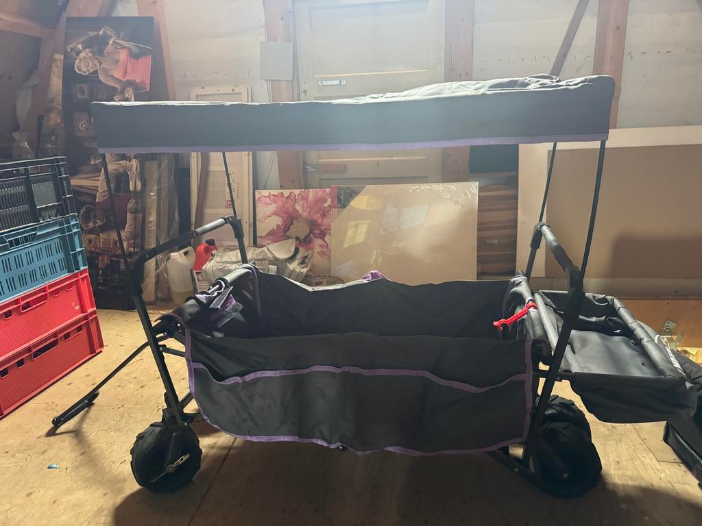 bolderkar kids met zonnekap - Ideaal voor uitjes!, Ophalen of Verzenden, Opvouwbaar, Gebruikt