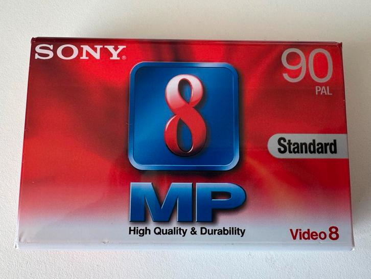 Sony Video 8 MP 90 min videoband - Nieuw in verpakking, Audio, Tv en Foto, Videospelers, Nieuw, Videoband, Ophalen of Verzenden