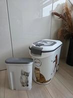 Curver voertonnen voor droogvoer 12KG en 2,5KG, Ophalen, Gebruikt