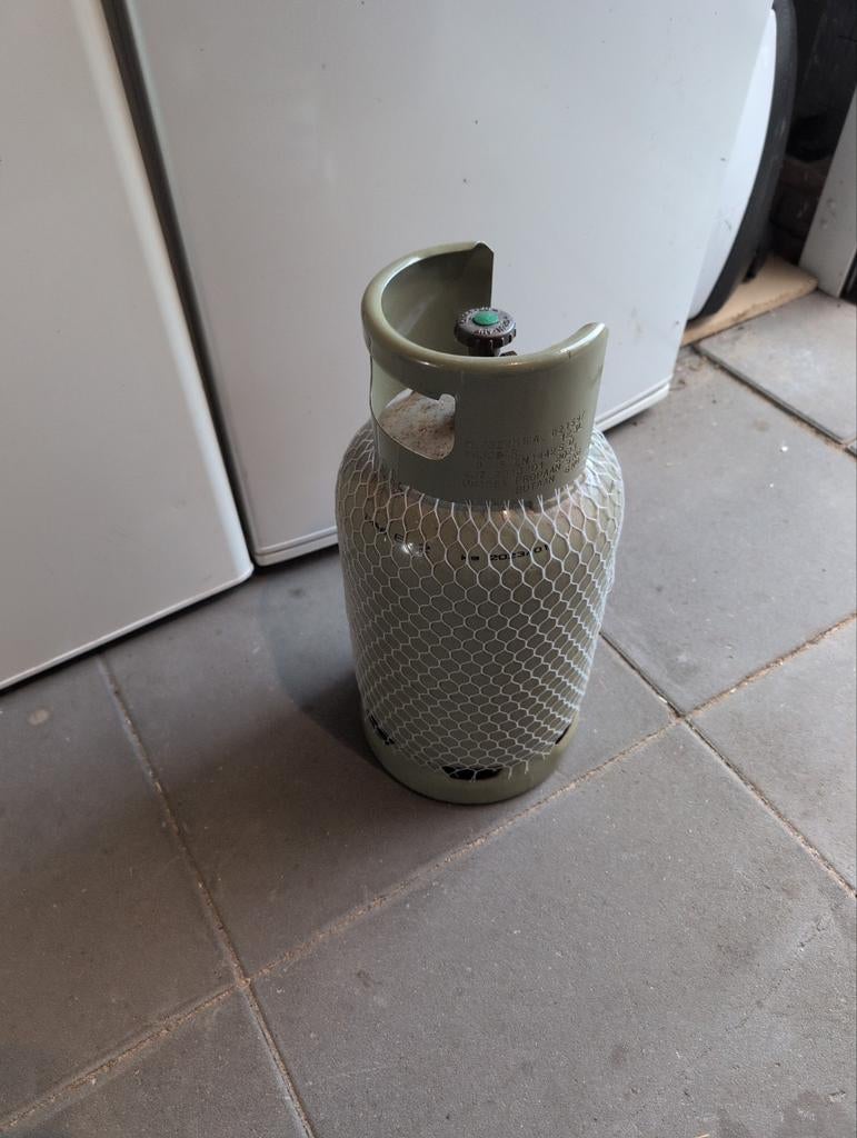 Gasfles voor caravan (ca. 20% gevuld), Ophalen