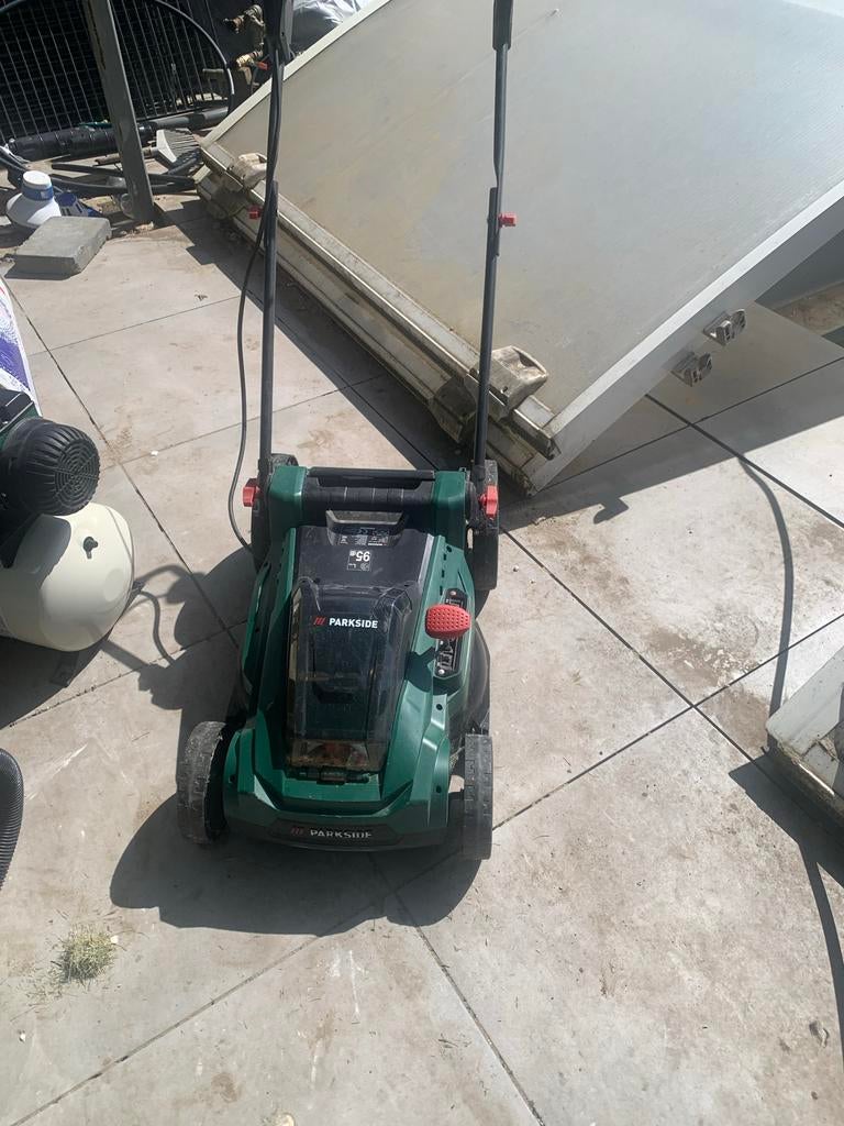 Parkside Accu Grasmaaier - Zo goed als nieuw!, Tuin en Terras, Grasmaaiers, Ophalen, Cirkelmaaier, Accu-grasmaaier, Zo goed als nieuw