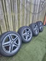 Mercedes AMG 18 inch velgen met Bridgestone banden, Ophalen, 18 inch, Gebruikt, Banden en Velgen