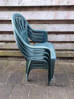 Jardin stapelstoelen 4 stuks, Tuin en Terras, Ophalen, Gebruikt, Kunststof