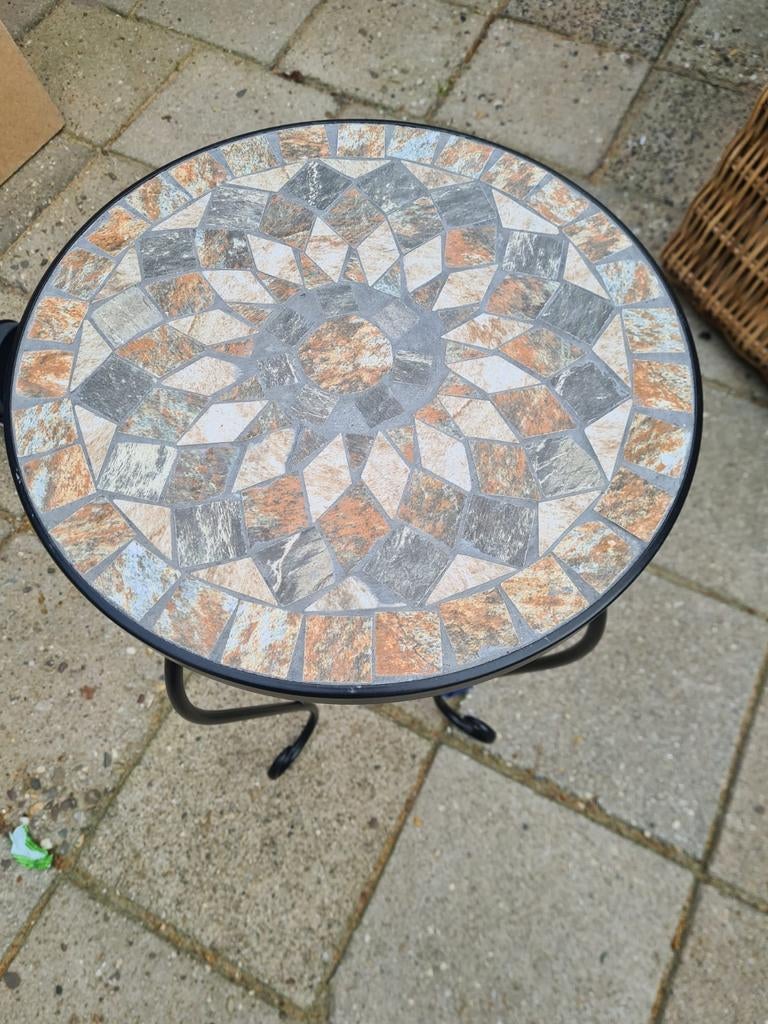 Mozaïek met smeedijzer onderstel, Ophalen, Rechthoekig, 75 cm of meer, 60 cm of meer