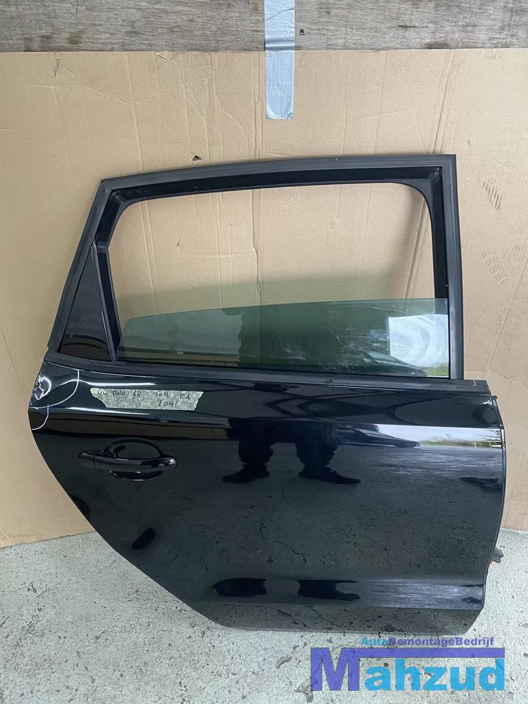 VW POLO 6R 6C Zwart LO41 Rechts achter deur portier 09-16, Auto-onderdelen, Carrosserie en Plaatwerk, Gebruikt, Volkswagen AG
