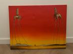 Salvador Dali - handgeschilerd schilderij ‘Les elephants’, Antiek en Kunst, Ophalen