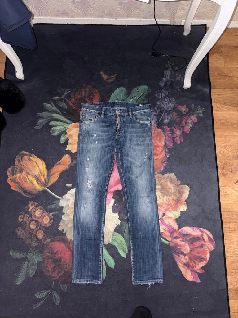 Originele Dsquared2 Jeans Maat 46, Ophalen of Verzenden, Gedragen, Blauw, W32 (confectie 46) of kleiner