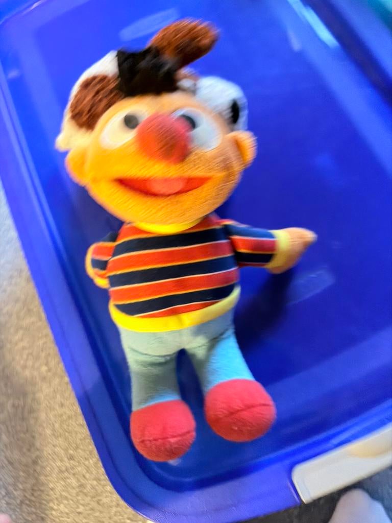 Ernie sesamstraat knuffel, Kinderen en Baby's, Speelgoed | Knuffels en Pluche, Ophalen, Gebruikt, Overige typen