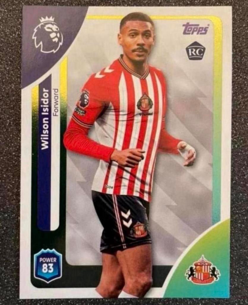Topps Premier League 25/26  ROOKIE  ISIDOR  SUNDERLAND, Verzenden, Zo goed als nieuw, Plaatje