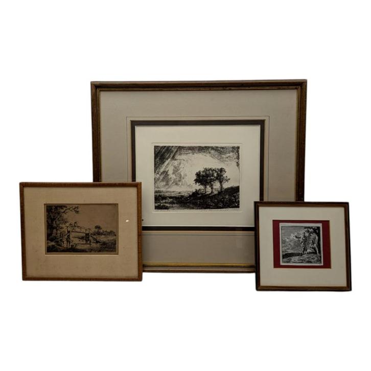 Lot etsen en gravures, Rembrandt, Jan Luyken en ..., Antiek en Kunst, Kunst | Etsen en Gravures, Ophalen of Verzenden