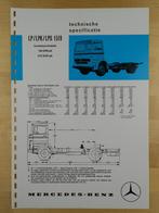 Mercedes 1519 LP LPK LPS 1973 Specificatie Brochure, Zo goed als nieuw, Mercedes-Benz, Mercedes, Ophalen of Verzenden
