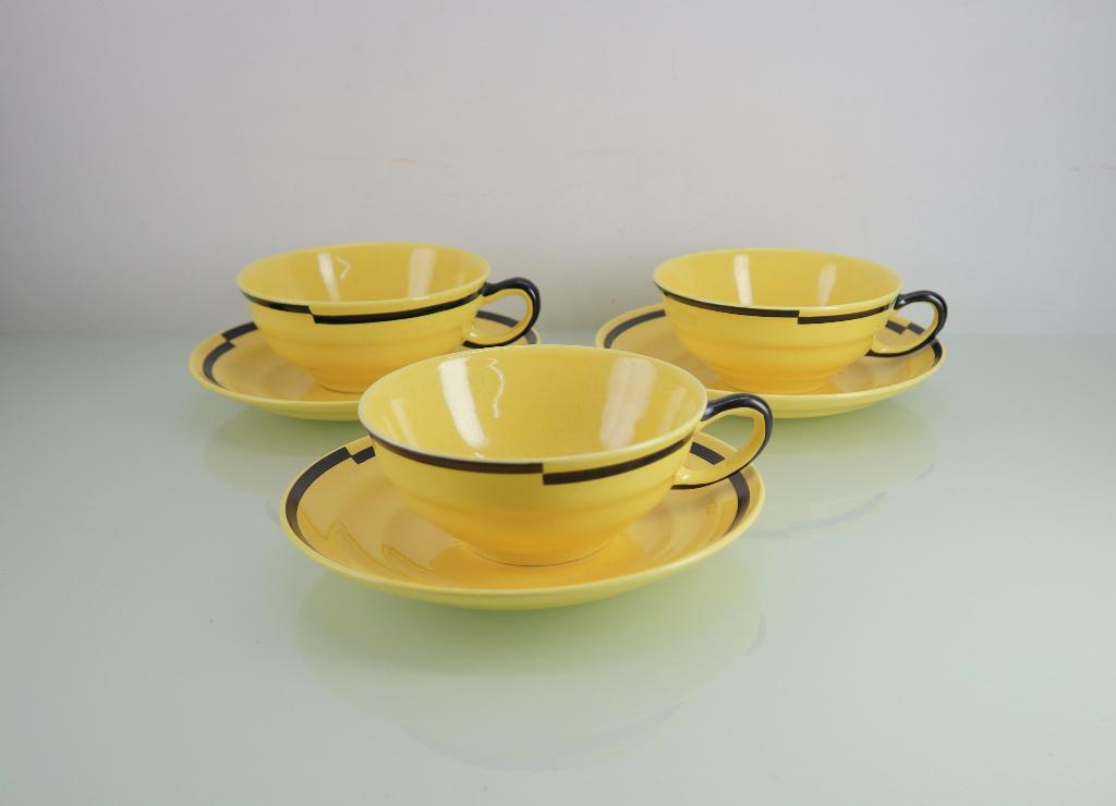 Art Deco kop en schotels, Leendert Muller, Antiek en Kunst, Ophalen of Verzenden