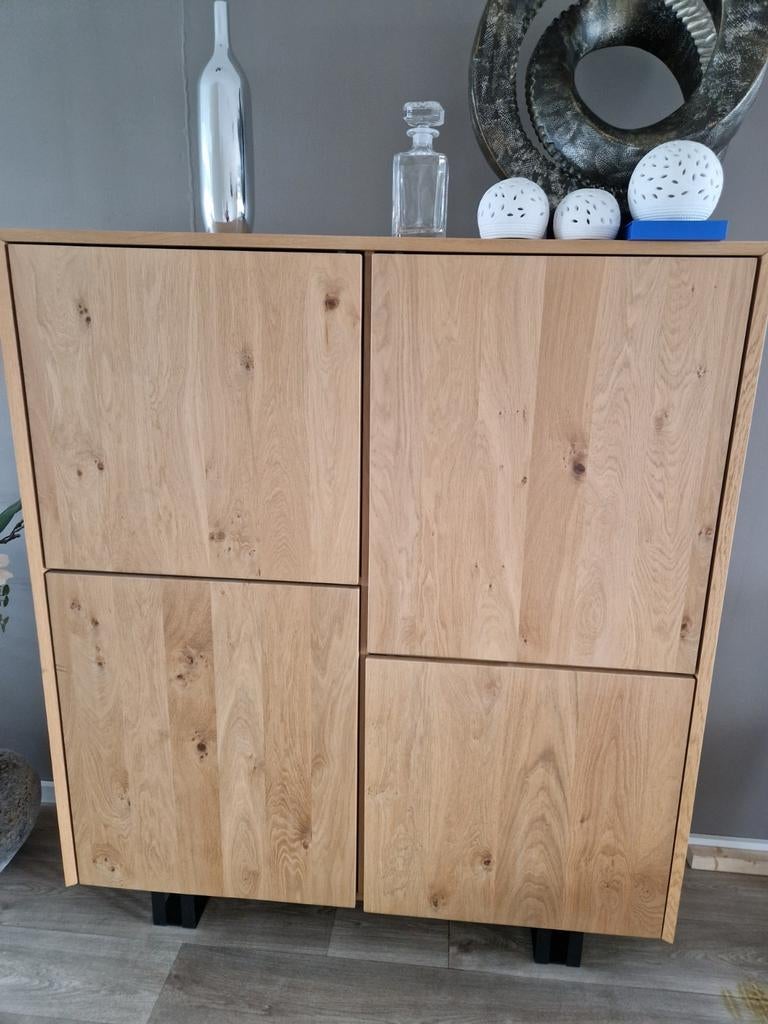 Goossens eiken kast 133x46x139 cm, Ophalen