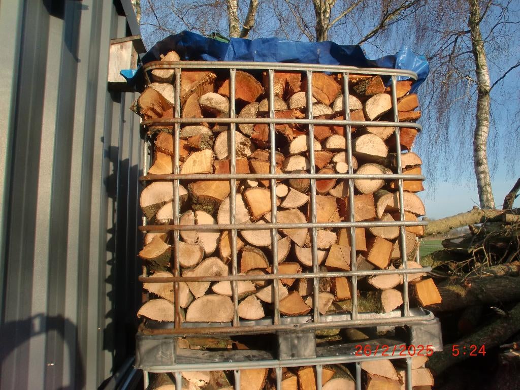 haardhout/kachelhout, Tuin en Terras, Haardhout, Minder dan 3 m³, Ophalen of Verzenden, Overige houtsoorten