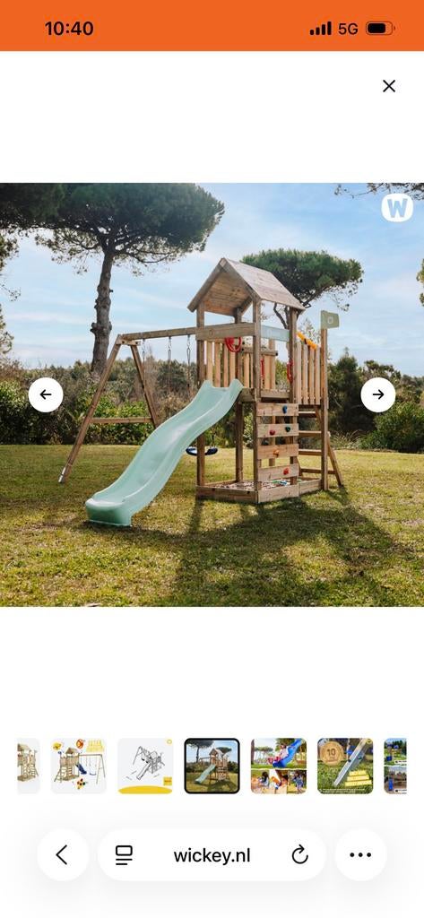 Wickey speelhuisje, Ophalen of Verzenden, Gebruikt, Schommel