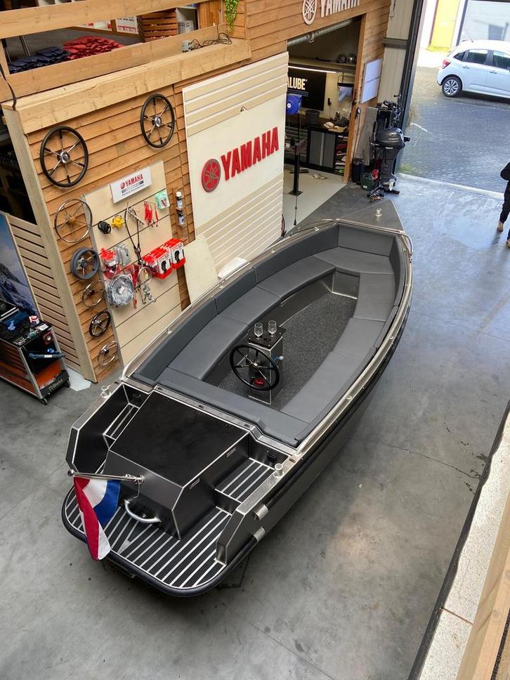 Tekoop; Qwest S580 aluminium tender, suzuki 20pk, 2023, Watersport en Boten, Sloepen, Zo goed als nieuw, 10 tot 30 pk, 3 tot 6 meter