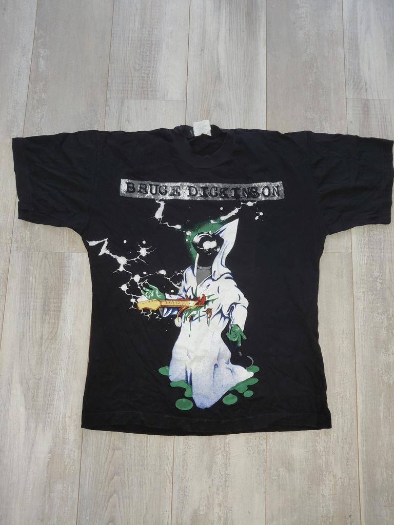 Bruce Dickinson Alive tour 1995 shirt Iron Maiden, Kleding | Heren, T-shirts, Ophalen of Verzenden, Gedragen, Maat 52/54 (L), Zwart