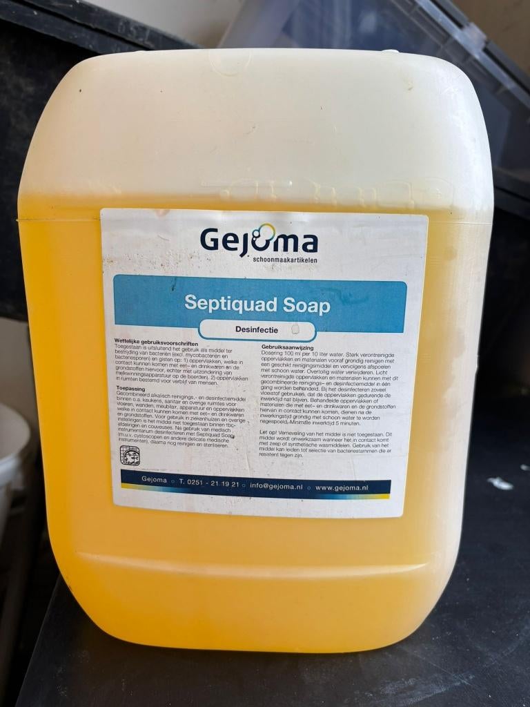 Septiquad Soap can 5 liter desinfectiemiddel, Ophalen, Dweilemmer, -bak, of -wagen