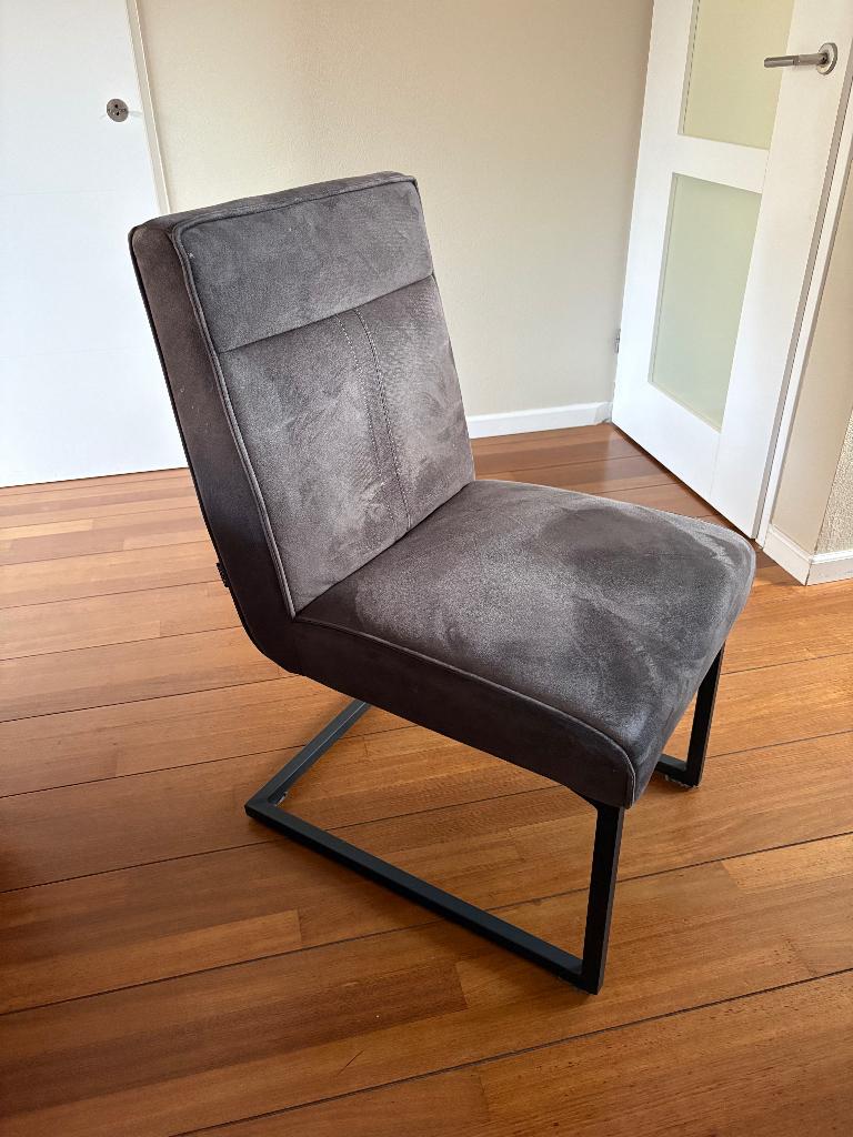 Eetkamerstoelen 4 stuks, Huis en Inrichting, Stoelen, Ophalen, Gebruikt, Leer, Vier