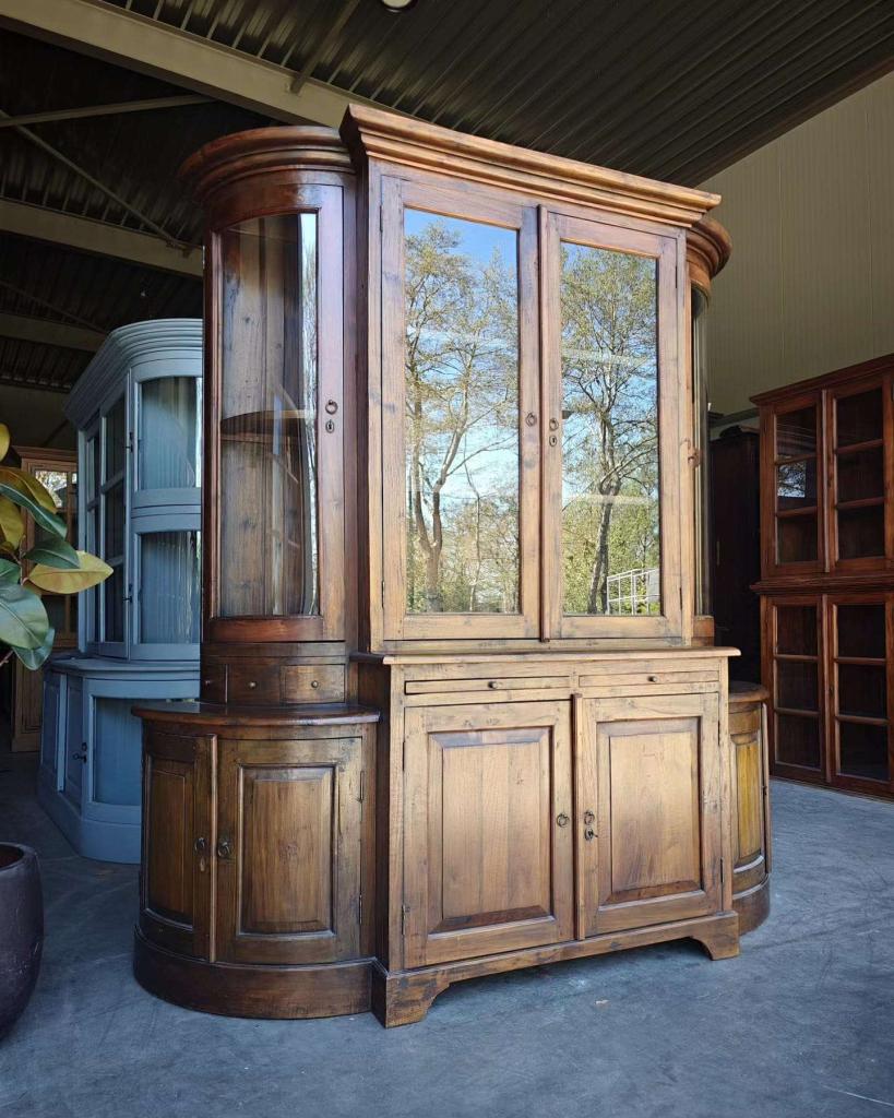 Prachtige antieke winkelvitrine, Winkelkast organisch  #6609, Ophalen of Verzenden